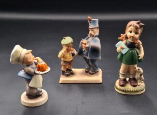 LOT 111 (3293515/43) Est R100 to R300 - A Collection of 3 x Japanese and European Glazed Earthenware Hummel-style Figurines