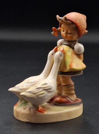 LOT 120 (3293524/43) Est R200 to R400 - A West German W. Goebel M.I. Hummel porcelain figurine, Goose Girl (Gänseliesl) (Miniature version)