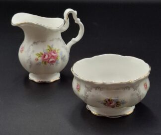 LOT 136 (32950) Est R300 to R600 - A Royal Albert Bone China Tranquillity pattern Creamer and Sugar Bowl