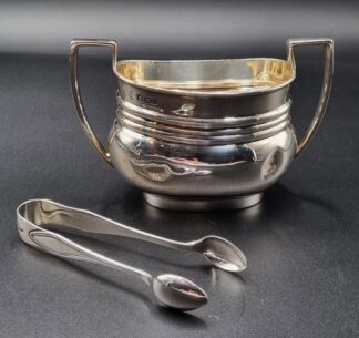 LOT 6 (32947) Est R3000 to R6000 - A Late Victorian Silver Two Handled Classical-style Sugar Bowl of Small Proportions