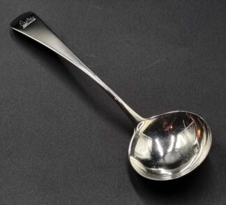 LOT 11 (32945) Est R800 to R1600 - A George III Silver Old English pattern Sauce Ladle