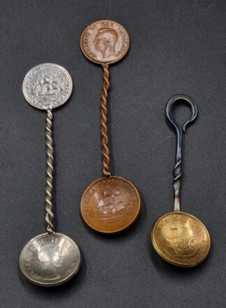 LOT 82 (3295918/19/21) Est R100 to R300 - A Novelty Mid 20th Century Late Union of SA Sugar Spoon