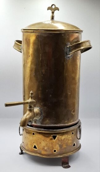 LOT 81 (33110) Est R500 to R1500 - A Vintage Cape Dutch-style Brass Coffee Urn and Konfoor