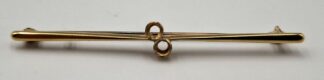 LOT 309 (32973) Est R3000 to R6000 - A Vintage Ladies 15ct Gold plated on Platinum Bar Brooch Frame