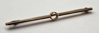 LOT 310 (32973) Est R1000 to R3000 - A Vintage Ladies 12ct Yellow Gold plated on Platinum Bar Brooch Frame