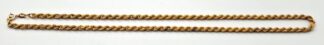 LOT 255 (33174) Est R3000 to R6000 - A 9ct Yellow Gold Rope-twist Fine-link Neck Chain
