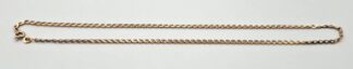 LOT 258 (33174) Est R1800 to R3000 - A Vintage Italian 9ct Fine-link Cable-link Neck Chain