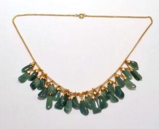 LOT 263 (33174) Est R300 to R600 - A Ladies Vintage Mtorolite Cascade Necklace
