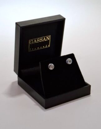 LOT 270 (32980) Est R6000 to R10000 - A pair of Dutch Ladies 18ct White Gold Diamond Set Stud Earrings