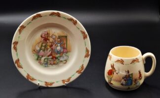 LOT 171 (10000) Est R300 to R600 - A Royal Doulton Bunnykins Plate and Don Mug