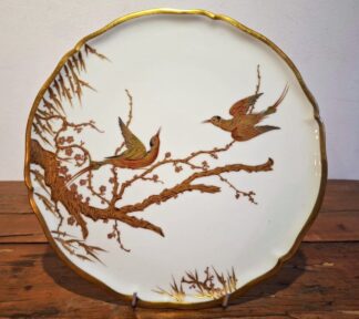 LOT 136 (33119) Est R500 to R1500 - An Early 20th Century French R.P. Limoges peint a la main porcelain Cabinet Charger Plate
