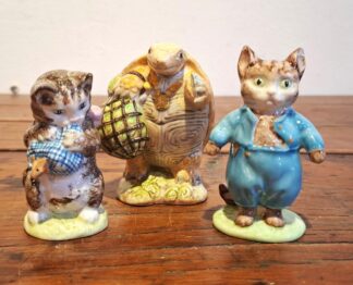LOT 165 (33163) Est R200 to R400 - 3 x Novelty Mid 20rh Century Beswick Glazed Earthenware Beatrix Potter Animal Figurines