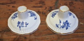 LOT 157 (331) Est R250 to R500 - A pair of Royal Adderley Dwarf Candlesticks