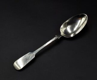 LOT 11 (3295136) Est R1000 to R3000 - An Unusual Mid-Victorian Silver Fiddle pattern Table Spoon