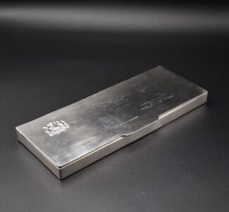 LOT 6 (33164) Est R2000 to R4000 - A Late 20th Century Chilean Silver  Republica de Chile Cigar Presentation Box