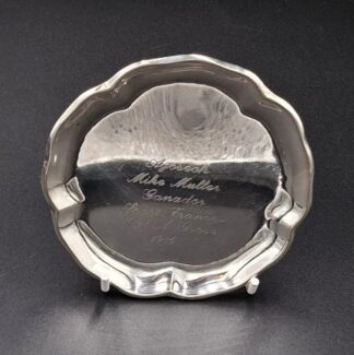 LOT 5 (33164) Est R1000 to R3000 - A Late 20th Century Chilean Silver Presentation Butter Coaster