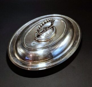LOT 67 (32974) Est R500 to R1500 - A Late Victorian  EPNS Classical-style Entrée Dish with Domed Cover